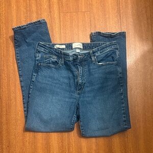 Universal Thread Women's Straight Leg Jeans in Medium Blue Denim